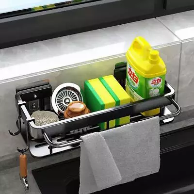 £8.32 • Buy Sink Sponge Holder Dishcloth Accessories Home Dish Brush Kitchen Organizer~