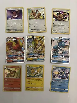 Joblot Flareon Vaporeon Jolteon Eevee Promo Pokemon Card Bundle SM173 SM172 NM- • £19.95