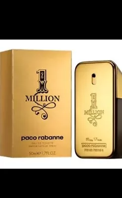 PACO RABANNE One Million 50ml EDT For Men Spray BRAND NEW Genuine Free Delivery • £40