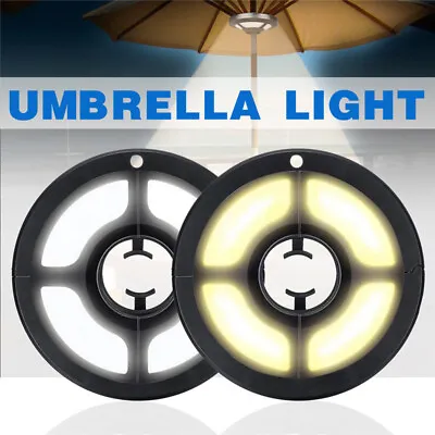 Umbrella Parasol Lights 36 LED Cordless Lamp Patio Camping Tents Outdoor Garden • $48.17