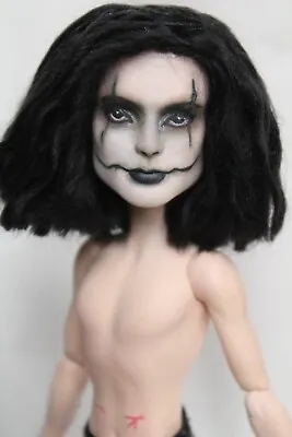 OOAK Monster High THE CROW Eric Draven Jackson Jekyll Repaint Art Doll SashaBleu • $150