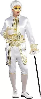 Casanova Harlequin Honey Venetian  Costume Men's Adult Standard Size Medium • £19.99