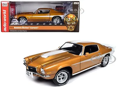 1973 Chevrolet Camaro  Baldwin Motion  Light Copper 1/18 By Auto World Amm1321 • $99.99