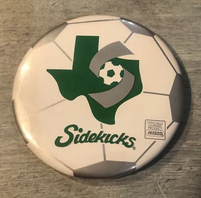 Vintage Dallas Sidekicks MISL Indoor Soccer Pinback Button Tatu- Awesome! • $10.99