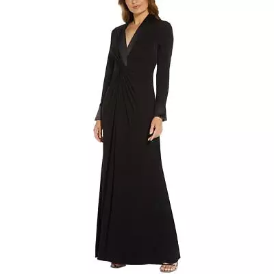 Adrianna Papell Womens Tuxedo Ruched Formal Evening Dress Gown BHFO 2422 • $103.50