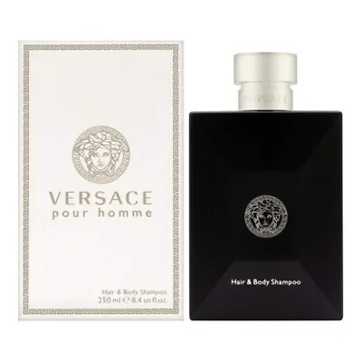 Versace Pour Homme For Men By Versace Hair & Body Shampoo 8.4 Oz - New In Box • $35.95