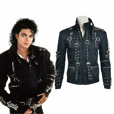 New! Coll Original Michael Jackson Bad Cosplay Costume Coat Jacket Custom Made& • $58