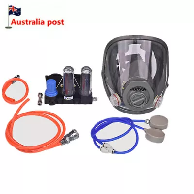 Gas Mask Full Face Flow Supplied Air Fed Chemical Spray Painting Respirator AU • $189.89