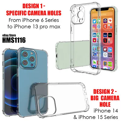 Clear Shockproof Bumper Back Case Cover For IPhone 15 14 13 12 11 Pro XS MAX XR • $5.99
