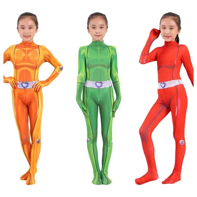 Totally Spies Cosplay Costume Zentai Clover Ewing Samantha Simpson Alexandra Kid • $23