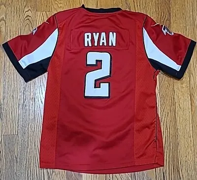 Kids Nike On Field NFL Atlanta Falcons  Matt Ryan Jersey Size 8 S Small #2 Red • $12.99