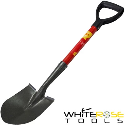 £10.45 • Buy Amtech Garden Shovel Spade Snow Sand 28  Round Mouth Fibreglass Handle