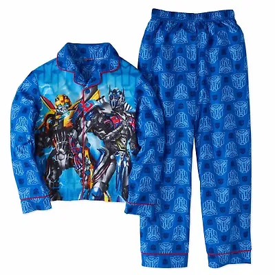 $39.99 • Buy Transformers 2 PC Long Sleeve Coat Pajama Set Boy Size 6/7 