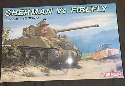 DRAGON 1/35 Sherman Vc Firefly ’39-’45 Series Open Box Sealed W/ Tank Crew USA • $35