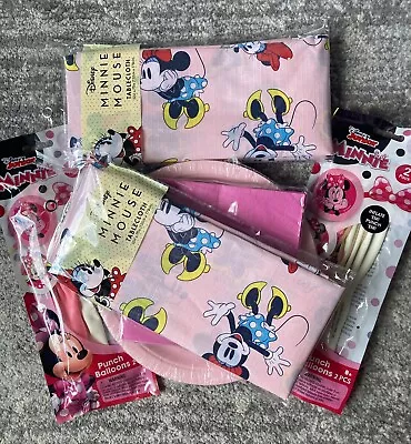 New Disney Minnie Mouse Party Decor Minnie Mouse Party Supplies Twodles Party • $29.99