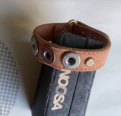 $40 • Buy Noosa Amsterdam PETITE BRACELET Nubuck D-ring Wrap, Size S Or M *Brand New