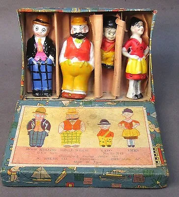 1930's MOON MULLINS BOXED SET Comic Character Japanese Bisque Figures • $339.99