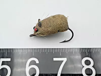 Vintage Unknown Hair Mouse Fly Rod Fishing Lure • $2.25