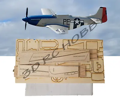 P-51D Mustang 47  Wingspan R/C Airplane Kit Short Kit Laser Cut Balsa & Ply • $164.99