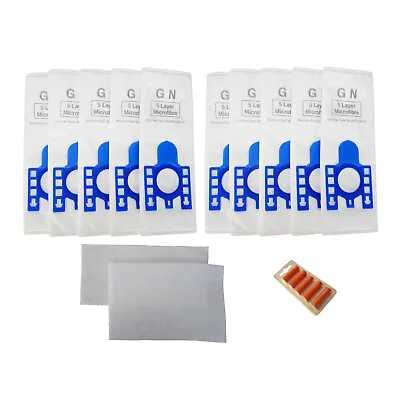 10 Vacuum Hoover Bags & Filters For MIELE GN C1 C2 C3 Powerline Silence Ecoline  • £11.95