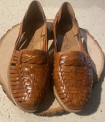 Women's Huarache Artesanal Mexicano Mexican Sandals 100% Leather Handmade • $32.99