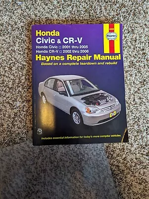 Repair Manual Haynes 42026  Honda Civic & CR-V • $5.50