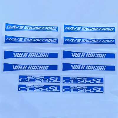 JDM Blue Japan Rays Engineering VOLK Racing CE28SL Club Wheel Decal Sticker 12X • $21.35