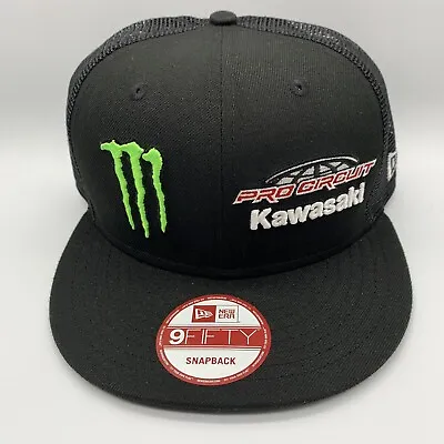 Monster Energy Pro Circuit Kawasaki 9Fifty New Era Trucker Hat Snapback Cap • $99.99