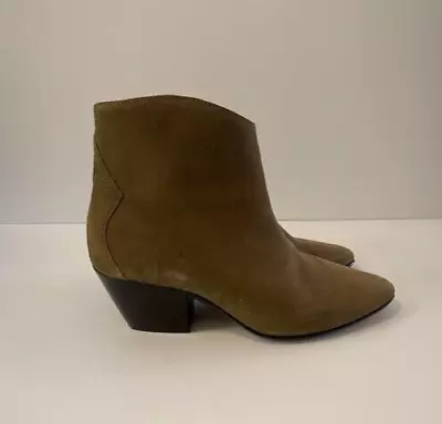 ISABEL MARANT Dacken Suede Zip Boots Shoes- 37 • $89