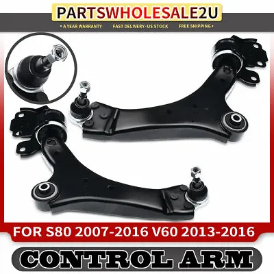 2x Front Lower Left & Right Control Arms For Volvo S80 S60 V60 V70 W/ Ball Joint • $118.99