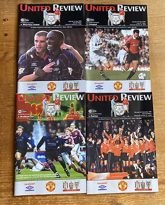 20 United Review Manchester United FC Home Programmes Various Seasons FREE POST • £20