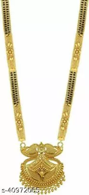 $19.60 • Buy Indian Traditional Mangalsutra Gold Plated Wedding Bridal Necklace Kapa Jewelry