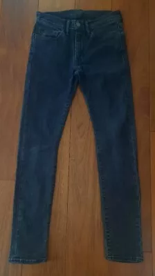 Levi's 519 Black Skinny Fit Jeans W28 L32 - Excellent Condition • £24.99