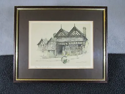 Vintage Framed Marjorie C Bates Chester Art Print Of The Falcon Inn Chester • $11.13