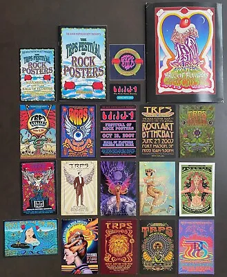 RARE COLLECTION! ~ TRPS Rock Poster Society Festival Cards & Memorabilia 2003-18 • $48.87