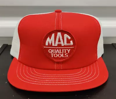 Vintage 80s NOS MAC Truck Quality Tools Racing Snapback Trucker Cap Hat USA Made • $19.99