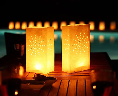 Sun Luminary Paper Candle Lantern Bags Wedding Party Garden BBQ Dating Xmas(10) • £3.99