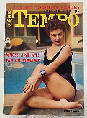 Tempo Pocket Magazine Aug 1954 Mitzi Gaynor Mickey Mantle • $3.50