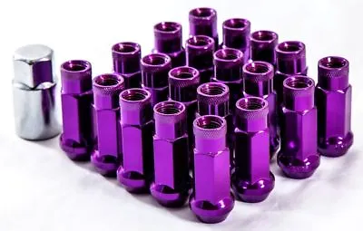 20 Aodhan XT51 12X1.25 PURPLE Open Lug Nuts Fit Motegi Stance Tsw Str ESR Wheel • $44.99