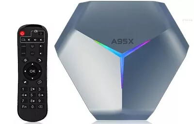 Android 11 TV Box Amlogic A95X F4 4GB RAM 128GB ROM S905X4 Wifi 3D 8K H265 100M • $56.33