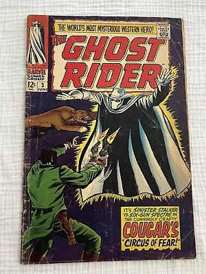 GHOST RIDER #3 Circus Of Fear! Marvel Silver Age 1967 - Fair/Good • $12.99