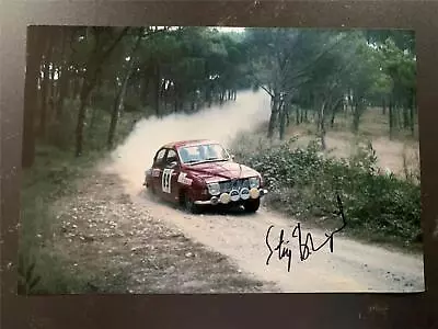 Signed 12x8 Photo Stig Blomqvist Saab 96 V4 • £44.95