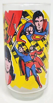 Vintage Superman The Movie Promotional Pepsi Glass - DC Comics (1978) • $9.59
