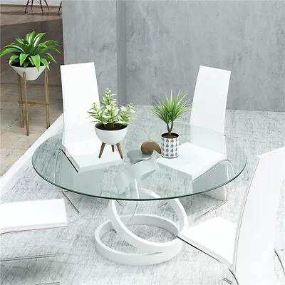 $72.95 • Buy 30  Inch Round Tempered Glass Table Top 1/4'' Thick Round Polished Edge