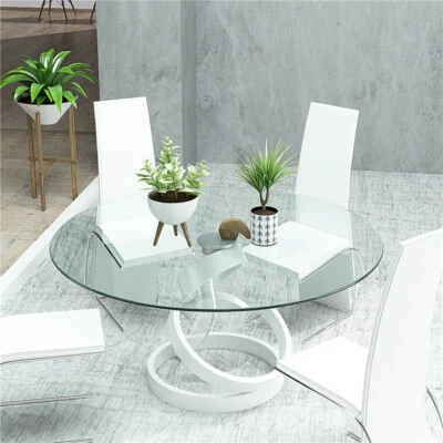 $72.95 • Buy 30  Inch Round Tempered Glass Table Top 1/4'' Thick Round Polished Edge
