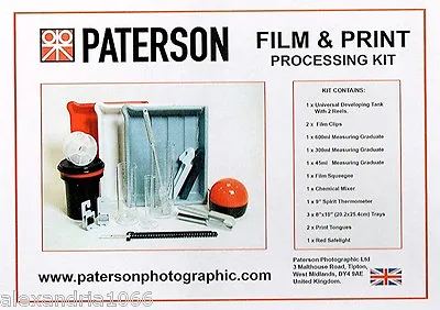 Paterson Photographic Darkroom Film And Print Processing Kit :  PTP 572  : • £112.95