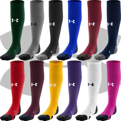 Under Armour UA Team Cushioned Over The Calf Baseball Softball Socks 1367822 • $13.99