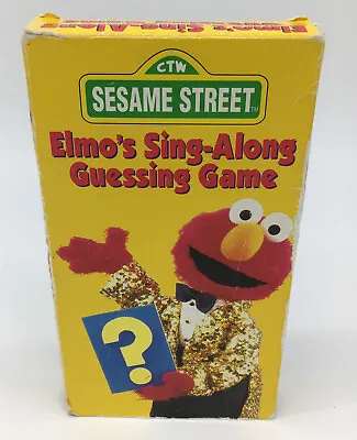 Sesame Street - Elmos Sing-Along Guessing Game (VHS 1996) • $6.50