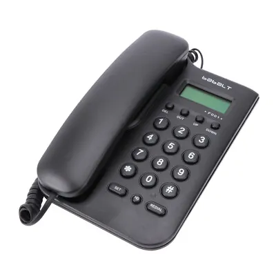 Corded Telephone Caller ID Wall Mount Desktop Handset Home Office Phone • £11.99