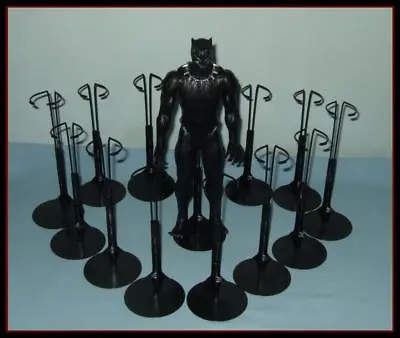 12 BLACK Kaiser 2175 Display Stands Fit 12  Marvel Avengers Action Figures KEN • $40.99